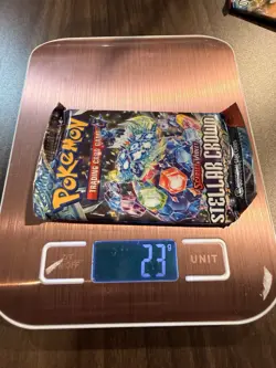 Heavy Pokemon TCG Stellar Crown Stars Booster Pack - 10 Cards - Image 1