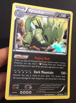 4 X Steam Siege Pokemon Cards HOLO REVERSE RARE Tyranitar Chandelure Clawitzer - Image 3