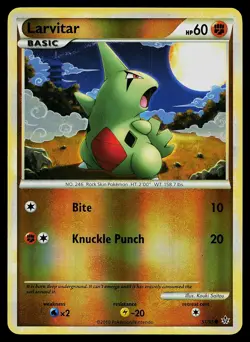 Pokemon Card - Larvitar Unleashed 51/95 Reverse Holo - Image 1