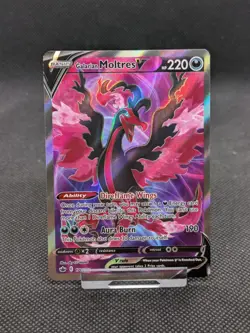 Pokemon Card Galarian Moltres V 176/198 SWSH Chilling Reign Full Art NM/M - Image 1