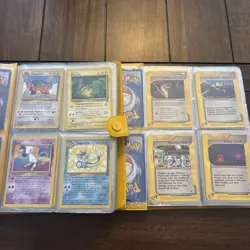 2 Vintage Binders E Reader Holo And First Edition Cards Great Shape Pokemon TCG - Image 3
