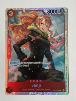 Sanji OP10-005 English SR Royal Blood One Piece Card Game - Image 1