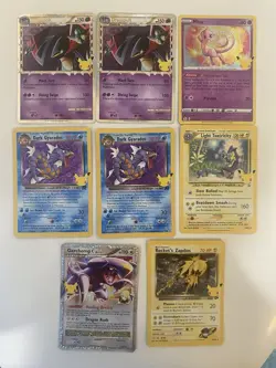 Pokemon TCG Celebrations Card Lot Dark Gyarados Dragapult Light Toxtricity NM - Image 1