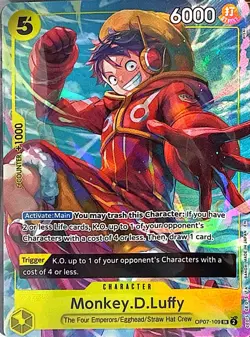 Monkey.D.Luffy (Illustration Box Vol.3) Foil SR One Piece Promotion Cards OP07-1 - Image 1