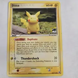 Pokemon Ex Delta Species Ditto (Pikachu) Comic Con Promo Card 63/113 - DAMAGED - Image 1