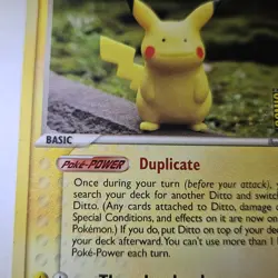 Pokemon Ex Delta Species Ditto (Pikachu) Comic Con Promo Card 63/113 - DAMAGED - Image 3