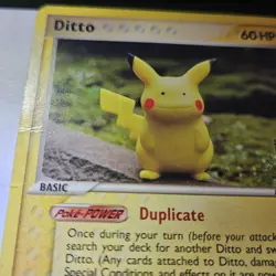 Pokemon Ex Delta Species Ditto (Pikachu) Comic Con Promo Card 63/113 - DAMAGED - Image 4
