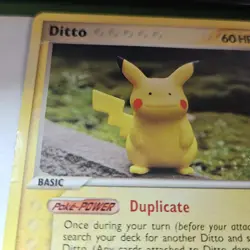 Pokemon Ex Delta Species Ditto (Pikachu) Comic Con Promo Card 63/113 - DAMAGED - Image 5