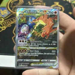 Pokemon TCG Charizard VSTAR SWSH262 Black Star Holo Promo Card - Image 1