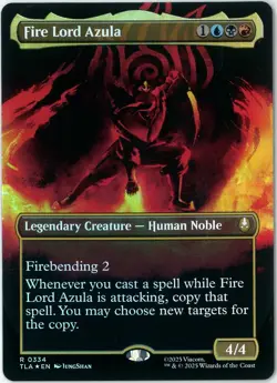 FOIL MTG Fire Lord Azula TLA 0344 Avatar: The Last Airbender Borderless English - Image 1