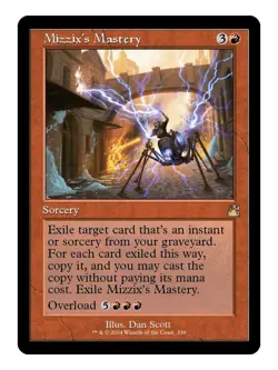 Mizzix's Mastery Retro Frame MTG Ravnica Remaster Rare LP Lightly Played - Image 1