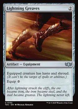 Lightning Greaves Commander: Tarkir: Dragonstorm NM MTG Non-Foil - Image 1