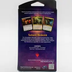 Savage Hunger MTG Brawl Deck Throne of Eldraine Sealed Precon (Korvold Sac) - Image 2
