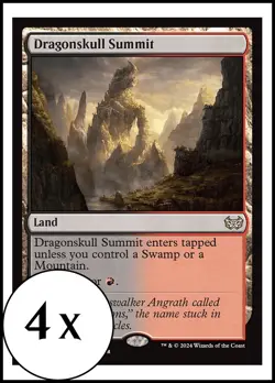 MTG - 4 x Dragonskull Summit - Duskmourn Commander - Playset 4x x4 - Image 1