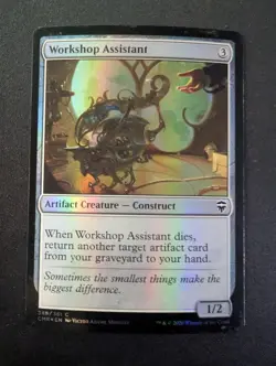 WORKSHOP ASSISTANT FOIL #348 MTG Commander Legends - Image 1
