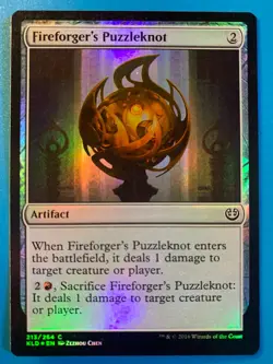 MTG 1x FOIL Fireforger's Puzzleknot Kaladesh Pauper Magic the Gathering x1 NM - Image 1
