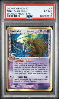Ninetales 8/101 Delta Species - 2006 Pokemon EX Dragon Frontiers - PSA EX-MT 6 - Image 1