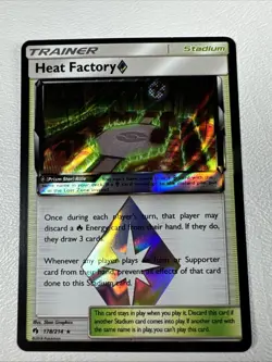 Pokemon - Heat Factory - Prism Star Sun & Moon Lost Thunder 178/214 Holo NM/MINT - Image 1