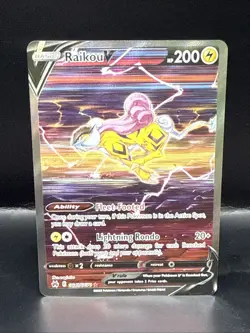 Pokemon TCG Crown Zenith Galarian Gallery Ultra Rare Raikou v GG41/GG70 B - Image 3