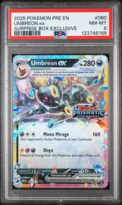 Umbreon Ex 060 Surprise Box Exclusive Pokemon PSA 8 - Image 1