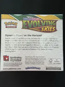 Pokemon Evolving Skies Booster Box Sword & Shield SEALED, Acrylic Case, See Pics - Image 4