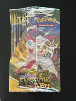 Pokemon Evolving Skies Booster Box Sword & Shield SEALED, Acrylic Case, See Pics - Image 5