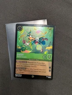 Disney Lorcana Gen Con 2025 Exclusive Promo Card Goofy Emrald Champions 25/P3 - Image 3