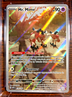 Mr. Mime Illustration Rare #179 - CGC NM/MINT+ 8.5 - MEW-EN SV 151 - Pokemon TCG - Image 2