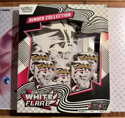 Pokemon TCG: Scarlet & Violet - WHITE FLARE Binder Collection NEW FACTORY SEALED - Image 1