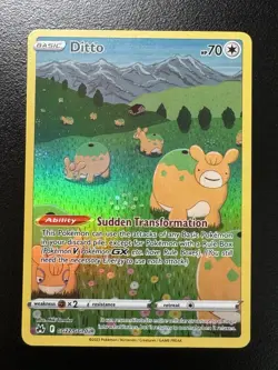 Pokemon TCG - Ditto - Crown Zenith GG22/GG70 Galarian Gallery Holo Full Art - Image 1