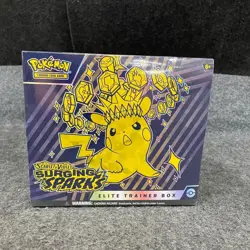 POKEMON Scarlet & Violet - Surging Sparks Elite Trainer Box, Sealed Box is Worn - Image 1