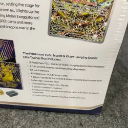POKEMON Scarlet & Violet - Surging Sparks Elite Trainer Box, Sealed Box is Worn - Image 5