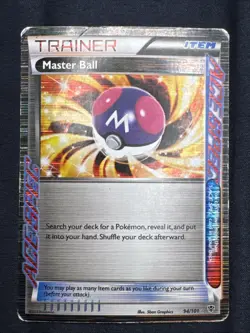 Master Ball 94/101 Pokemon Plasma Blast Ace Spec Holo Rare HP DMG - Image 3
