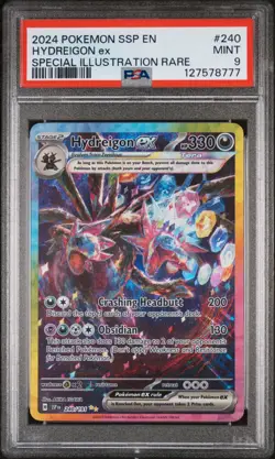 HYDREIGON EX #240 SPECIAL ILLUSTRATION RARE 2024 POKEMON SURGING SPARKS PSA 9 - Image 1