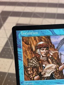 Vintage 1997 MTG Tempest Intuition Card NM - Image 2