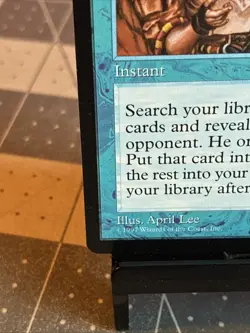 Vintage 1997 MTG Tempest Intuition Card NM - Image 4