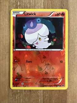 Pokemon TCG Litwick Next Destinies 18/99 Reverse Holo Common NM - Image 1