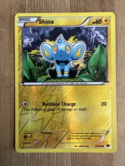 Shinx - 43/99 - Common - Reverse Holo LP, English Pokemon Next Destinies - Image 1