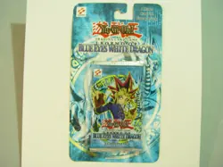 YuGiOh BLUE EYES WHITE DRAGON UNLIMITED 1996 Factory Sealed BOOSTER BLISTER PACK - Image 2