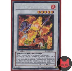 Yugioh Jurrac Velphito HA03-EN027 Secret Rare 1st Edition LP - Image 1