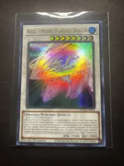 Accel Synchro Stardust Dragon MAZE-EN019 Ultra Rare 1st Edition Yugioh - Image 1