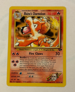 Blaine's Charmeleon 31/132 Gym Challenge Pokemon Card - Image 1