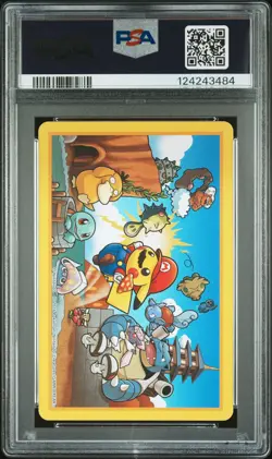 2016 POKEMON PLAYING CARDS MARIO PIKACHU 8 OF CLUBS PSA 10 - Image 2