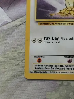 Meowth #56/64 - MP - Jungle Pokemon Card - Image 4