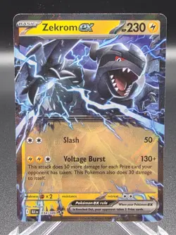 Zekrom EX 034/086 NM Black Bolt Pokemon Card TCG - Image 1