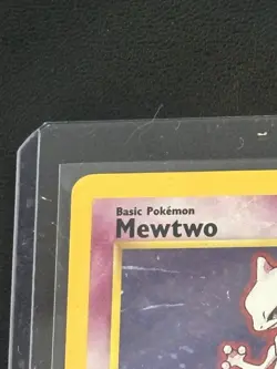 Pokemon Mewtwo TCG Base Set 2 Holo Card 10/130 Unlimited Holo Rare - Image 2