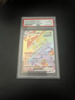 Pokemon Rayquaza VMAX Evolving Skies Secret Holo Card 217/203 PSA 10 - Image 1