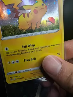 Pikachu SWSH039 SWSH: Sword & Shield Promo Cards Holo *FART SWIRL - Image 4