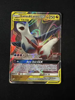 Pokemon TCG Latias & Latios GX Tag Team Card Full Art 113/181 NM - Image 1