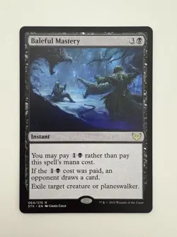Baleful Mastery MTG Magic the Gathering Card NM Near Mint STX - Image 1